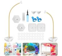 Weskjer Balloon Arch Frame Kit, 8ft-6ft Balloon Stands, Bendable Half Balloon Arch Stand For Birthdays, Weddings, Parties, Celebrations