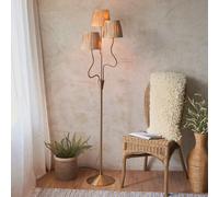 Wesley 3 Floor Light aged brass