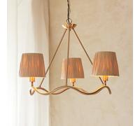 Wesley 3 Pendant Light aged brass