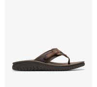 Clarks for man. 26176987 Brown Wesley Sun leather sandals (46), Flat, None, Casual