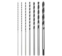 wesleydrill 7 Pcs Extra Long Brad Point Drill Bit Set,12" 300mm Carbon Steel Wood Drill Bits Set,Fit for Bench Hand and Conventional Electric Drill