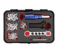 wesleydrill Rivet Gun Adapter Kit,Professional Riveting Insert Nut Hand Tool Kit,2.4/3.2/4.0/4.8mm Diameter Rivet Head, Aluminum Housing, Fit for Cordless Drill,Sheet Metal Work