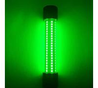 Weslite 20W Green LED Submersible Underwater Fishing Light Crappie Shad Squid Bait Night Light 12V-24V Deep Drop Water Ice Fishing Attracting Fish Finder Lamp with 5M Cable