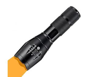 Weslite Amber Light Torch - 2 in 1 LED Flashlight with White & Orange Light, 550nm-590nm, 2 Modes for Outdoor, Night Vision, Photography, Fishing, Aviation