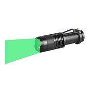 WESLITE Green Light Torch, Mini Torch Green Beam LED Flashlight 1 Mode Zoomable Hunting Torches Green Light with Clip Long Range for Night Vision Fishing Hunting (Battery not Included)