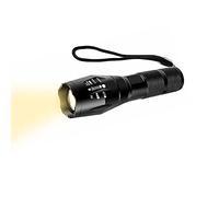 WESLITE Torch Yellow Light, LED Flashlight with Warm White Light Strong Penetration & Zoomable 1 Mode 3500-3700K Yellow Beam Torches for Night Vision Hiking Camping Hunting(Battery not Included)