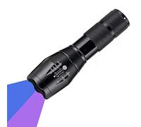 WESLITE UV Torch, 365nm & 395nm Ultraviolet Flashlight Dual UV Torches Multifunctional Blacklight Zoomable Pet Urine Detector Document Verification Scorpions Art Photography (Not Included Battery)