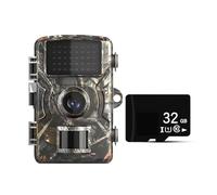 WESLNN 128GB Hunting Trail Camera Wildlife Camera Night Vision Motion Activated Outdoor Forest Camera Trigger Wildlife Scouting Camera(Camera With 32GB TF)
