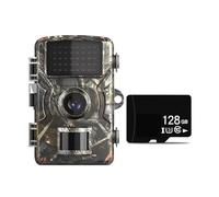 WESLNN 128GB Hunting Trail Camera Wildlife Camera Night Vision Motion Activated Outdoor Forest Camera Trigger Wildlife Scouting Camera(Camera With 128GB TF)