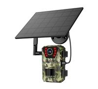 WESLNN 14MP 4G Solar Hunting Trail Camera Waterproof 20M PIR MotionDetection Outdoor Wildlife Tracking Cam 940nmh Infrared Night Vision(14MP Add 128GB)