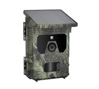 WESLNN 24MP 1080P Solar Power Hunting Camera Infrared Night Vision Wildlife Observation Video Photo Recorder 128GB Solar Trail Camera