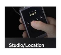 WESLNN Camera-Mount UHF Full Metal Dual-Channel Wireless Omni Lavalier Microphone System(Kit 1)