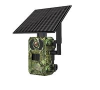 WESLNN Hunting Trail Solar Camera Hunting Camera Wildlife Tracking Surveillance Infrared Night Vision Wild Cameras Photo(4G SIM Camera 32GB)