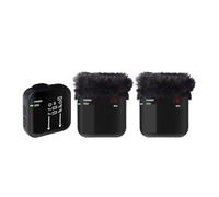 WESLNN Mini Lavalier Mic Wireless Microphone Interview Mic For Camera DSLR Smartphone Recording(Black 2)