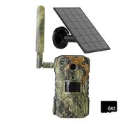 WESLNN Solar Hunting Trail Camera Waterproof Motion Detection Wildlife Camera With Night Vision(With 64G card)