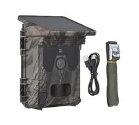 WESLNN Solar Powered Night Vision Trail Camera 50MP 4K Hunting Cameras 0.3s Trigger Time Trail Camera For Wildlife Monitoring Hunting