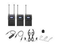 WESLNN UHF Dual Wireless Microphone System Interview Microphone, Suitable For SLR Cameras(K2)