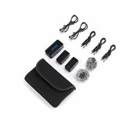 WESLNN Ultracompact Dual-Channel Wireless Microphone System For Smart Phone/PC/Camera With Charging Cable(S2)