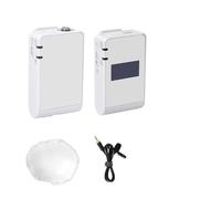 WESLNN Wireless Microphone System For Vlog Video DSLR Smartphone Interview Recording(White)