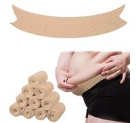 Wesnoy 10 Pcs Tummy Liners for Sweat Cotton Under Belly Sweat Liners Plus Size Under Belly Sweat Absorber Pads XX-Large, Beige, XXL
