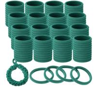 Wesnoy 120 Pcs Weaving Loom Refill Loops for 10'' Loom, Craft 2 Cotton Potholders Weaving Loops, Durable Craft Bands for Potholder Making(Green)