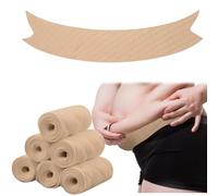 Wesnoy 6 Pcs Cotton Tummy Liners for Sweat Rash Under Belly Sweat Liners for Skin Folds Plus Size, Skin Color, XXL