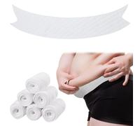 Wesnoy 6 Pcs Cotton Tummy Liners for Sweat Rash Under Belly Sweat Liners for Skin Folds Plus Size, White, XXL
