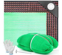 Wesnoy Fruit Harvesting Net 26.25 x 13.12 ft with Ground Pegs and 2 Gloves Reusable Agricultural Collection Netting Fruit Picking Basket for Trees Walnut Olive Chestnut