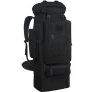 Wesoke 100L Camping Backpack Hiking Rucksack for Men Women, Extra Large Waterproof Outdoor Travel Rucksack, Oversized Thickened Adjustable Military Tactical MOLLE Backpack, Black