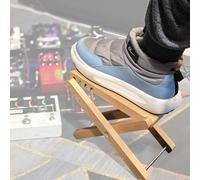 WESOLO 2024 New Wood Guitar Footstool Elm Wood Adjustable Guitar Pedal Foot Rest Stool (28x7cm)