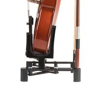 WESOLO Violin Stand Musical Instrument Stand with Bow Holder for Violin,Portable and Foldable (Black)
