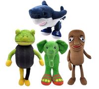 WESOPAN 4 PCS Italian Brainrot Plush Character Set, 12" Animals Collection TralaleroTralala/TungTungTung/LiriLiLarlla/Boneca Ambalabu Soft Stuffed Toys for Kids & Fans (4 PCS)