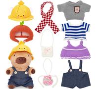 WESOPAN Capybara Plush Toy, 30cm Cute Capybara Stuffed Animals Kawaii Capibara Plush Pillow Christmas Birthday Easter Valentine's Day Gift for Kids Boys Girls (10 PCS)