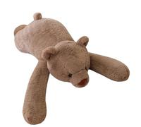WESOPAN Weighted Sloth Age 3+, 5.5 Lbs Stuffed Animal for Anxiety, 24 Inch Comforting Arms for Soothing Hugs, Plushies for Adults Kids (1.5kg Brown Bear)