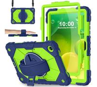 WESOROL Case for Galaxy Tab A11 Plus/A9 Plus 11 Inch,Heavy Duty Shockproof Cover for Samsung Tablet A11+/A9+ Case with Screen Protector 360 Rotating Stand & Hand Strap Shoulder Strap,Navy Green