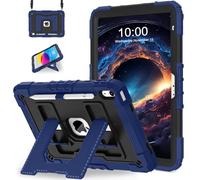 WESOROL Case for iPad A16 11th/10th Generation 2025/2022 with Pencil Holder Shoulder Strap iPad Case 10th Generation Shockproof Cover for iPad 11th/10th Gen Cases Kids,Navy Black
