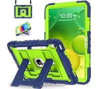 WESOROL Case for iPad A16 11th Generation 11 Inch (2025) iPad 10th Generation 10.9 Inch (2022), Kids i Pad A16 Case Military Grade Shockproof Cases with Pencil Holder Shoulder Strap,Navy Green