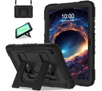 WESOROL Case for Samsung Galaxy Tab A11 Plus/A9 Plus 11 Inch,Heavy Duty Shockproof Cover for Samsung Tablet A11+/A9+ Case with Kickstand Shoulder Strap,Black