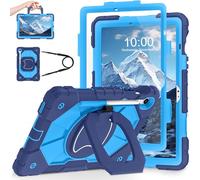 WESOROL Case for Samsung Galaxy Tab S10 Lite/S10 FE/S9 FE 10.9 Inch Galaxy Tab S9 11 Inch,Shockproof Cover for Samsung S9 FE Tablet Case with Screen Protector Rotate Stand Pen Holder,Navy Blue
