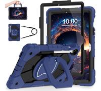 WESOROL Case for Samsung Galaxy Tab S10 Lite/S10 FE/S9 FE 10.9 Inch Galaxy Tab S9 11 Inch,Shockproof Cover for Samsung S9 FE Tablet Case with Screen Protector Rotate Stand Pen Holder,Navy Black