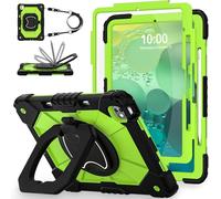 WESOROL for iPad Pro 13 Inch Case 2024 M4 (7th Generation) with Screen Protector/360° Rotating Stand/Pencil Holder,Military Grade Shockproof iPad Case 13 Inch iPad Pro M4,Black Green