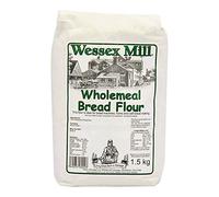 Wessex Mill Wholemeal Bread Flour - Premium Quality Flour for Bread Making, 5 x 1.5 kg