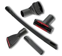 Wessper 5 Piece Professional Vacuum Cleaner Nozzle And Crevice Tool 35 mm Nozzle Short Brush Set Flexible XXL Nozzle, Suction Brush for Kärcher Miele AEG Bosch Siemens Philips Rowenta