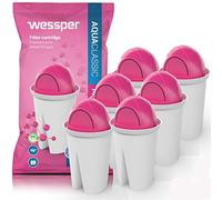 Wessper AquaClassic Water Filter Cartridges Magnesium | Replacement for Aquaphor Standard, Brita Classic, Dafi Classic Filter | Pack of 6