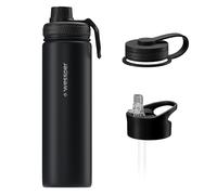 Wessper B3 THERMOSTEEL stainless steel water bottle/thermos flask, 700 ml, black
