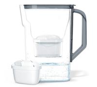 Wessper Filter Jug with LED Counter 2.7L | Replacement for Dafi Unimax Aquaphor A5 BRITA Maxtr PHILIPS AWP212/10 filter | Reduces Lime and Chlorine | Filter Jug + 1x Cartridge - Black