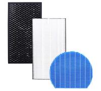Wessper Filter Set for Air Purifier, Set for Sharp, Replacement Filter Set Suitable For Sharp KC-D40EUW KC-D50EUW KC-D40EU- Hepa FZ-D40HFE+ Activated Carbon FZ-D40DFE + Humidification FZ-A61MFR
