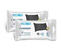 Wessper Fresh Fridge Refill Pack with Activated Carbon for a Long Lasting Effect, Natural Odour Neutraliser, Fridge Odour Killer Service Life, 6 Months Including 2 Pieces