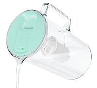 Wessper Glass Water Filter Jug 3.3 L with Filter Change Counter, Water Jug with Water Filter Cartridges for Drinking Water, BPA-Free, Kettle with Activated Carbon Filter, Mint