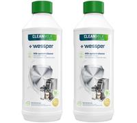 Wessper GreenMax Milk System Cleaner for Coffee Espresso Machines, 2 x 500 ml, Milk system cleaner, Compatible with Tassimo Bosch Senseo Dolce Gusto Philips maschines